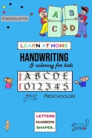 Handwriting and Coloring Book for Preschoolers: Learn at home writing and tracing practice for fun - Ages 2-3 to 4 kindergaten Handwriting and Colorin B08FSMMQ57 Book Cover