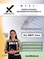 MTEL Middle School Mathematics/Science 51 Teacher Certification Test Prep Study Guide 158197891X Book Cover