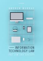 Information Technology Law 5th Edition 0192893521 Book Cover