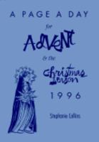 A Page a Day for Advent & the Christmas Season 1996 0809136570 Book Cover