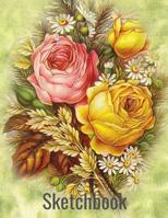 Sketchbook: Large Sketching Notebook For Artists: 100 Blank Pages For Drawing: Art Gift For Women Men Kids 1078471800 Book Cover