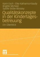 Qualitatskonzepte in Der Kindertagesbetreuung: Ein Uberblick 353115009X Book Cover