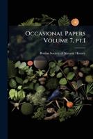 Occasional papers Volume 7, pt.1 117239153X Book Cover