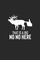 This is a Big No No Here: Notebook Notizbuch Punktraster Dotgrid Gepunktet A5 I Tagebuch I Jäger I Jagt I Wald I Meme I Lustig I Humor I Reh I Hirsch I Jagdbuch I Wild 1673794025 Book Cover