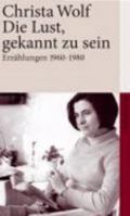 Die Lust gekannt zu sein. Erzählungen 1960-1980 3518459422 Book Cover