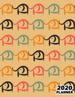 2020: Weekly & Monthly Planner: Jan 1, 2020 to Dec 31, 2020: Cute Colorful Elephant One Year Weekly Planner & Schedule Agenda with Inspirational Quotes (Cute Weekly and Monthly Planner Vol.7) 1670220818 Book Cover