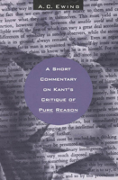 A Short Commentary on Kant's Critique of Pure Reason 0226227790 Book Cover