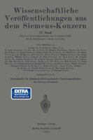 Wissenschaftliche Veroffentlichungen Aus Dem Siemens-Konzern: IV. Band. Zweites Heft 3662227533 Book Cover