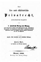 Das LIV Und Esthl�ndische Privatrecht 1534622276 Book Cover