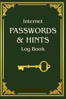 Internet Password & Hints Log Book: Gold and Green Old Book Cover 1724117637 Book Cover