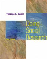 Doing Social Research 0070060029 Book Cover