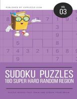 Sudoku Puzzles - 180 Super Hard Random Regions 1790102006 Book Cover