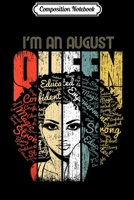 Composition Notebook: Queens are Born in August Vintage Style - Birthday Girl Journal/Notebook Blank Lined Ruled 6x9 100 Pages 1702192423 Book Cover