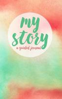 My Story Journal - Pink and mint watercolor cover 1367611296 Book Cover