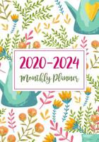 2020-2024 Monthly Planner: Five Years Monthly Calendar Planner (60 Months) For To Do List Journal Notebook - Academic Schedule Agenda Logbook Or Student Teacher Organizer - Business Appointment W/ Hol 1097405222 Book Cover