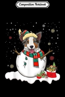 Composition Notebook: Australian Shepherd Lover Merry Christmas Xmas Costume  Journal/Notebook Blank Lined Ruled 6x9 100 Pages 1672148995 Book Cover