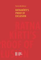 Ratnakirti's Proof of Exclusion 370018400X Book Cover