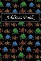 Address Book: Alphabetical Index with Fish and Turtle Seamless Pattern Cover 1792682182 Book Cover