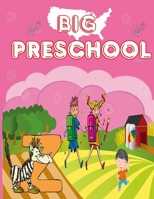Big Preschool: Wipe Clean Workbook Tracing Numbers Letters and Shapes-Telling Time-Matching-Dot to Dot-Scissor Cutting Skills and Mor B08BDPG5VR Book Cover