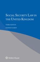 Social Security Law in the United Kingdom 9041185542 Book Cover