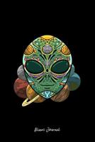 Aliens Journal: Dot Grid Journal - Alien Sugar Skull Galaxy Retro ET Dia De Los Muertos Gift - Black Dotted Diary, Planner, Gratitude, Writing, Travel, Goal, Bullet Notebook - 6x9 120 pages 1075230292 Book Cover