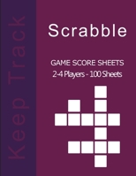 Scrabble Game Score sheets: v2-3 Scrabble Score Pad for 2-4 players - 100 score sheet - Scrabble Score Keeper - Ideal gift for all Scrabble lovers - 101 pages, 8,5"x11" - Paperback - green background, 1676522948 Book Cover