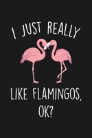 I Just Really Like Flamingos Ok: Blank Lined Notebook To Write In For Notes, To Do Lists, Notepad, Journal, Funny Gifts For Flamingos Lover 1677320524 Book Cover
