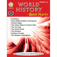 World History Quick Starts Workbook, Grades 4 - 12 1622238281 Book Cover