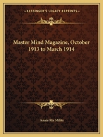 Master Mind Magazine, October 1913 to March 1914 0766134768 Book Cover