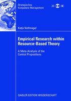 Empirical Research Within Resource-Based Theory: A Meta-Analysis of the Central Propositions 3834909211 Book Cover