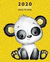 Baby Panda 2020 Week to View Planner: 2020 Planner Weekly and Monthly - Jan 1 to Dec 31 171183744X Book Cover