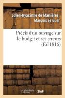 Pra(c)Cis D'Un Ouvrage Sur Le Budget Et Ses Erreurs 2011777321 Book Cover