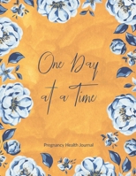 Pregnancy Health Journal: 280 Daily Spreads for 40 Weeks, to Help You Maintain Physical, Nutritional, and Mental Health During Pregnancy, Makes a ... One Day at a Time Blue Peonies Cover 1699457271 Book Cover