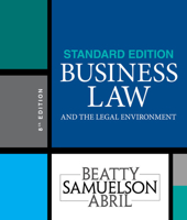 Business Law and the Legal Environment, Standard Edition 1111530602 Book Cover
