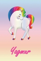 Yagmur: Personalisiertes individualisiertes Einhorn Notizbuch / pers�nliches Tagebuch / Schreibheft / Logbuch / Planer / Vokabelheft / Notizen - 6 x 9 Zoll (ca. DIN A5), 110 linierte Seiten mit Datums 1677239980 Book Cover