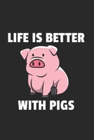 Schwein Notizbuch: Schwein Notizbuch f�r Liebhaber / Notizheft / Notizblock A5 (6x9in) Dotted Notebook / Punkteraster / 120 gepunktete Seiten 1673758118 Book Cover