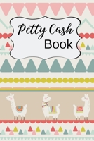 Petty Cash Book: Small Petty Cash Recording Receipt Log Book Ledger with 5 Column Payment Record, 4-Year At-A-Glance Calendar and Alternating Gray and White Lines Llama 1697008259 Book Cover