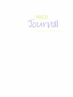 NICU Journal: A Parent's Journey 1610020154 Book Cover
