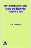 Laws of Carraige of Goods by Sea and Multimodal Transport in India 8184042485 Book Cover