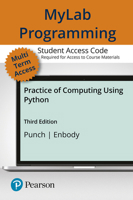 Mylab Programming with Pearson Etext -- Standalone Access Card -- For the Practice of Computing Using Python 0134381351 Book Cover