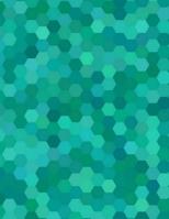 Blue Hex (Small Hexagon Graph Paper) 1721670653 Book Cover
