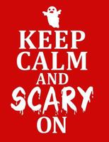 Ghost Keep Calm Grid Composition Notebook: Graph Paper 5X5 Squares per Inch (7.44 X 9.69) Funny Spirit Keep Calm and Scary On Engineering Paper Book 1726379507 Book Cover