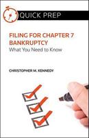 Filing for Chapter 7 Bankruptcy: What You Need to Know 0314274928 Book Cover