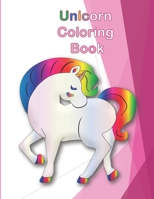 Unicorn Coloring Book: 8.5 x 11 inches 21.59 x 27.94 cm matte cover for Kids and young Girls Ages 4-8 B08LNRJD4B Book Cover