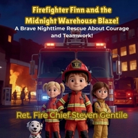 Firefighter Finn and the Midnight Warehouse Blaze!: A Brave Nighttime Rescue About Courage and Teamwork! B0GLHT6Y5X Book Cover