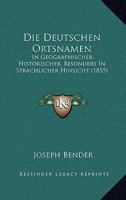 Die deutschen Ortsnamen 1144530865 Book Cover