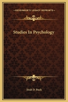 Studies In Psychology 1419115170 Book Cover