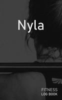 Nyla: Blank Daily Fitness Workout Log Book | Track Exercise Type, Sets, Reps, Weight, Cardio, Calories, Distance & Time | Space to Record Stretches, ... Personalized First Name Initial N Cover 1673389996 Book Cover