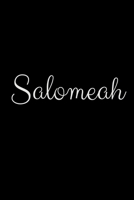 Salomeah: notebook with the name on the cover, elegant, discreet, official notebook for notes 1657894290 Book Cover