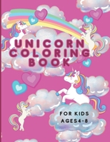 Unicorn Christmas Coloring Book: 50 Pages of Magical Unicorn Fun for Children Aged 4-8 B0CMG3QBX7 Book Cover